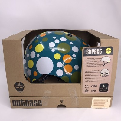 (NEW) Nutcase MIPS Helmet Street Bicycle Polka Face Gloss Adult Large 23.5''-25 