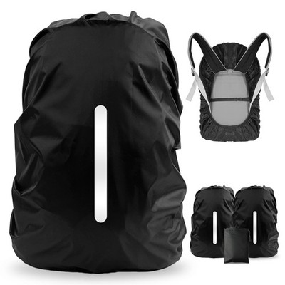 LAMA 2 Stück wasserdichte Regenhülle für S (für 18L-25L Rucksack), 2 Stück schwarz 