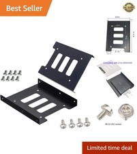 Compact 2-Pack Hard Drive Holder - Metal SSD/HDD Mounting Bracket Adapter