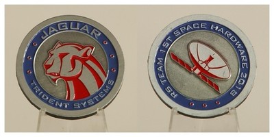 Trident Systems Jaguar RS Team 1st Space Hardware 2015 Challenge Coin  4#H