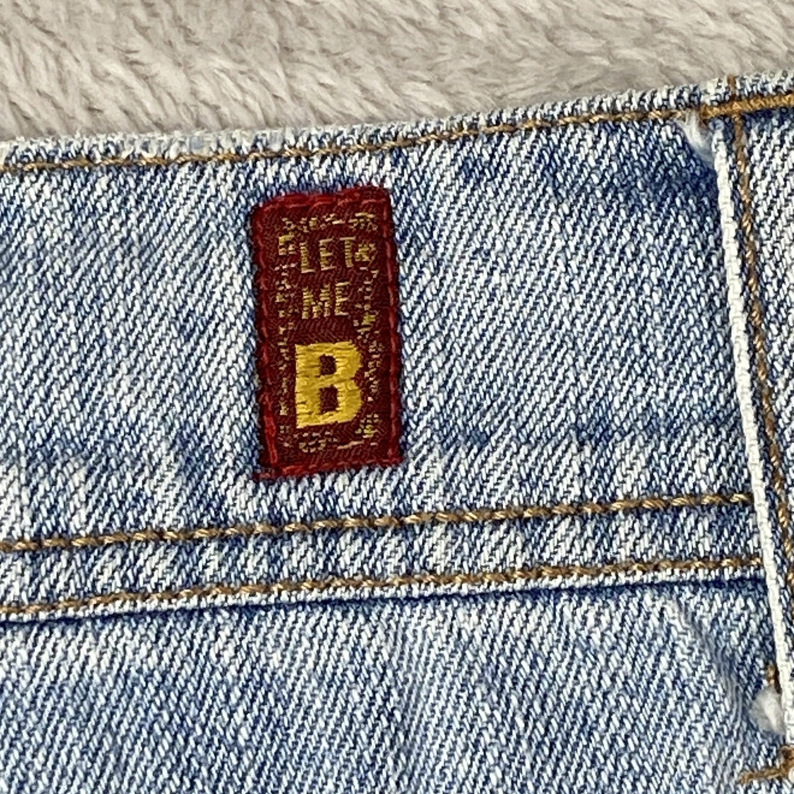 Bongo Denim Shorts Womens 7 Distressed Cutoff High Rise Button Fly Vintage Style