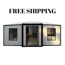 20ft Mobile Expandable Container Home with Full Bedroom and Bathroom