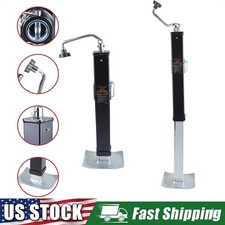 15" Lift 8000lbs 13" Adjustable Drop Leg Swivel Trailer Jack Tongue Pipe-mount