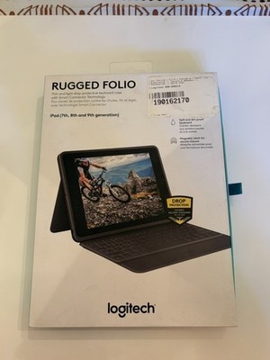 Logitech Rugged Folio iPad 7/8/9 gen Protective Keyboard Case Smart Connector #0