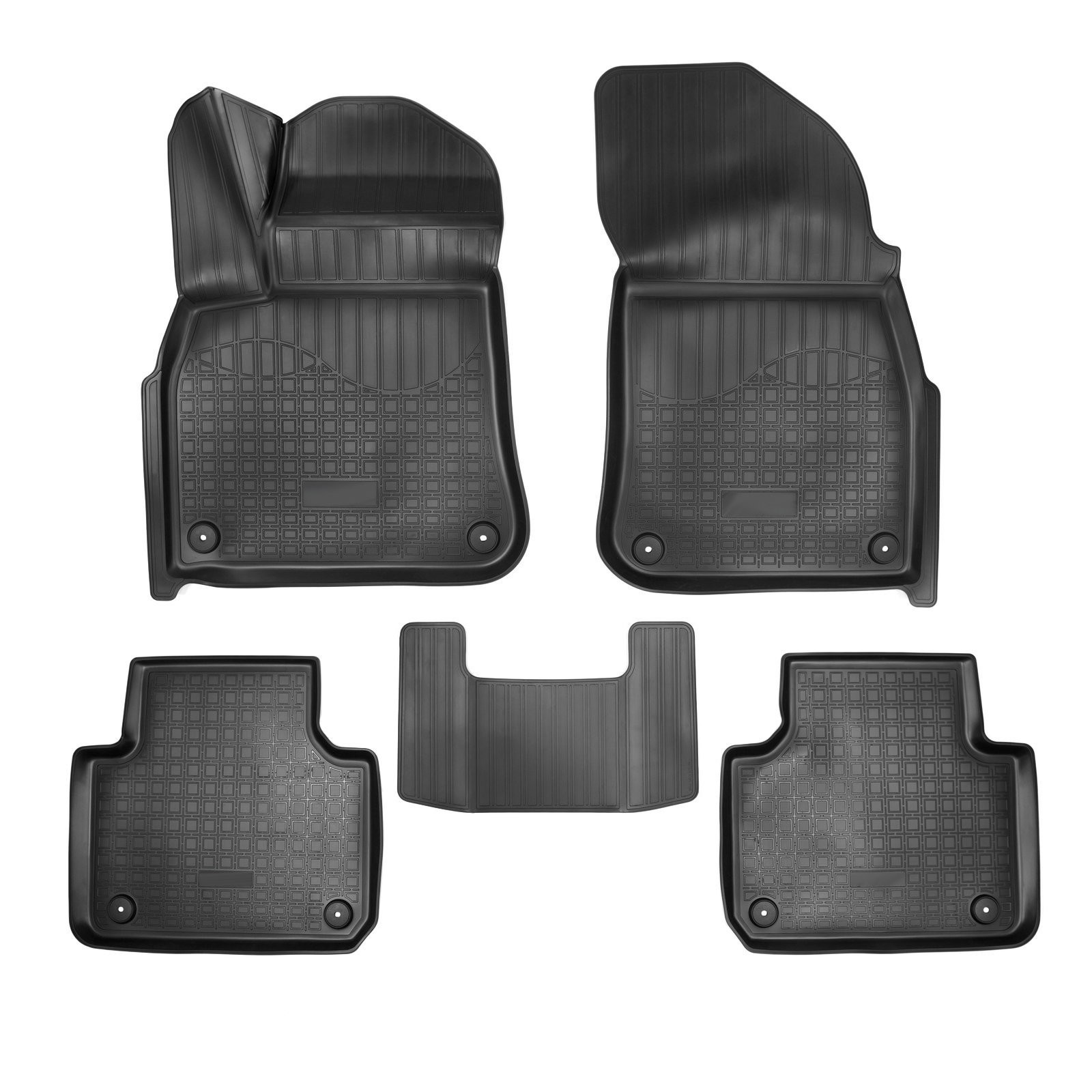 Tapis de sol caoutchouc VW Touareg 3 noir sur mesure dès 2018