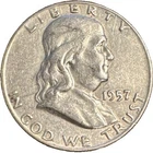 1957-D Franklin 50¢ ✔ Extra Fine Condition ✔ 90% Silver