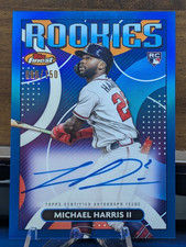 Topps 2023 Finest Michael Harris II Finest Autographs #FA-MH Blue /150 Auto RC