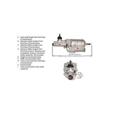 TREMEC TCET17765 TKX 5-Speed Fits Ford Manual Trans, 2.87 1st/.68