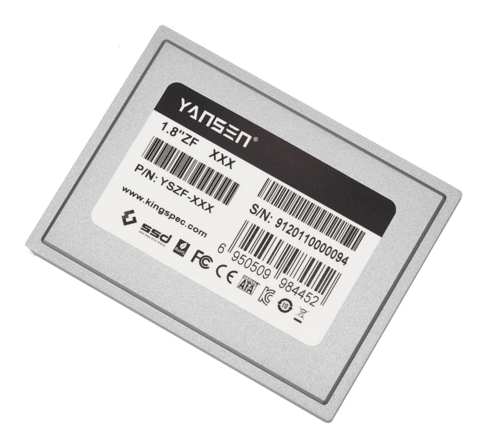 KingSpec Yansen 128GB 1.8" ZIF 40pin SSD Solid State Disk SM2236 Controller C... - Image 2 of 4