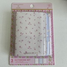 LoveShackFancy Yoobi Notebook Set 3.5x5 Multi New Floral 3 Pack Journal