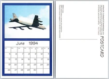 Continental Jet Aircraft Calendar Postcard