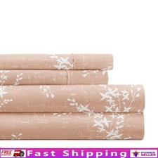 Super Soft Hypoallergenic Microfiber Sheet Set Deep Pocket Durable Fitted New