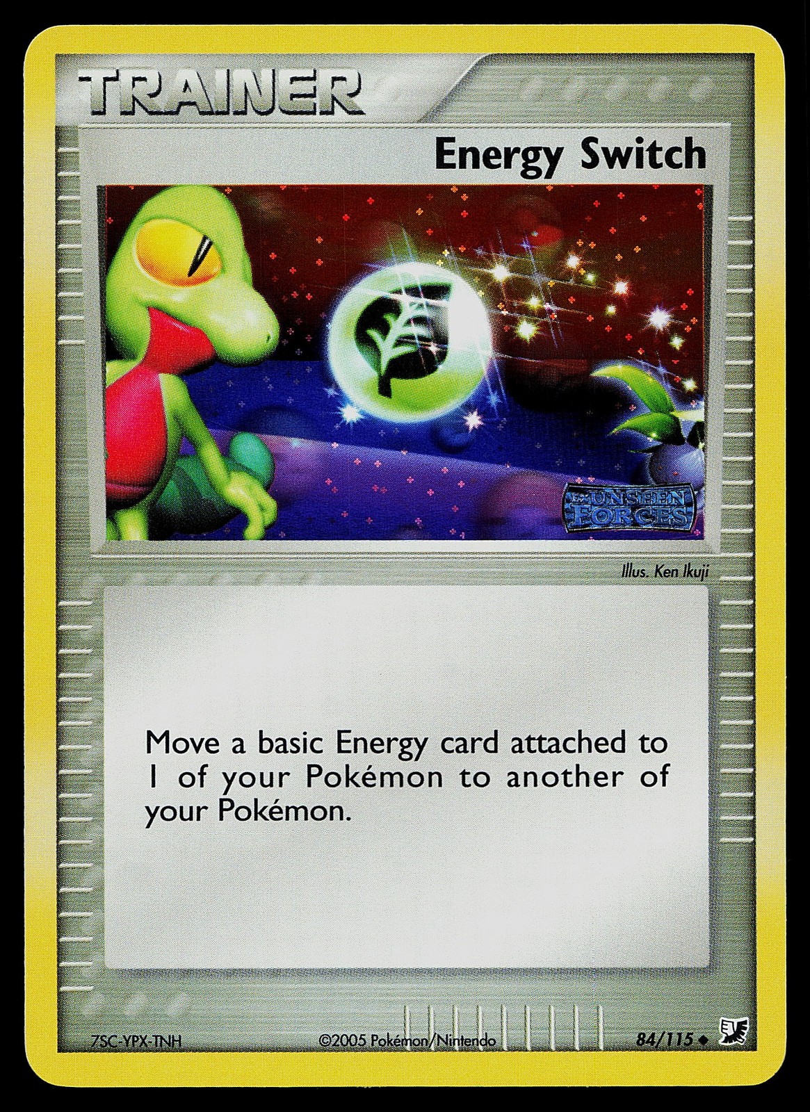 Pokemon Card - Energy Switch Unseen Forces 84/115 Reverse Holo Stamped