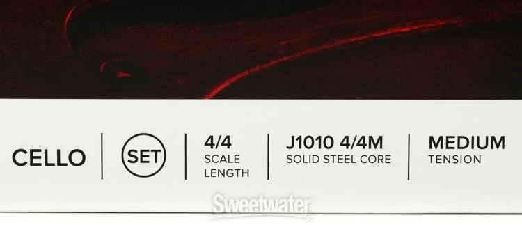 D'Addario J1010 Prelude Cello String Set - 4/4 Size Medium - Image 3 of 3