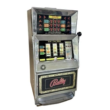 Vintage 1971 Bally Slot Machine 25 Cent Model 831-ZZSH READ