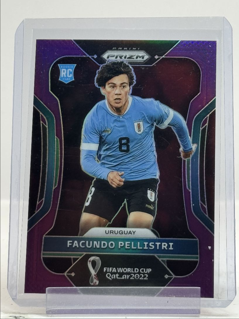 FACUNDO PELLISTRI 2022 PRIZM FIFA WORLD CUP ROOKIE PURPLE RC /199 Q2681