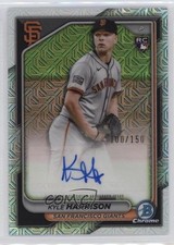 2024 Bowman Chrome Mega Box Rookie Mojo 100/150 Kyle Harrison #CRA-KH Auto 07ui