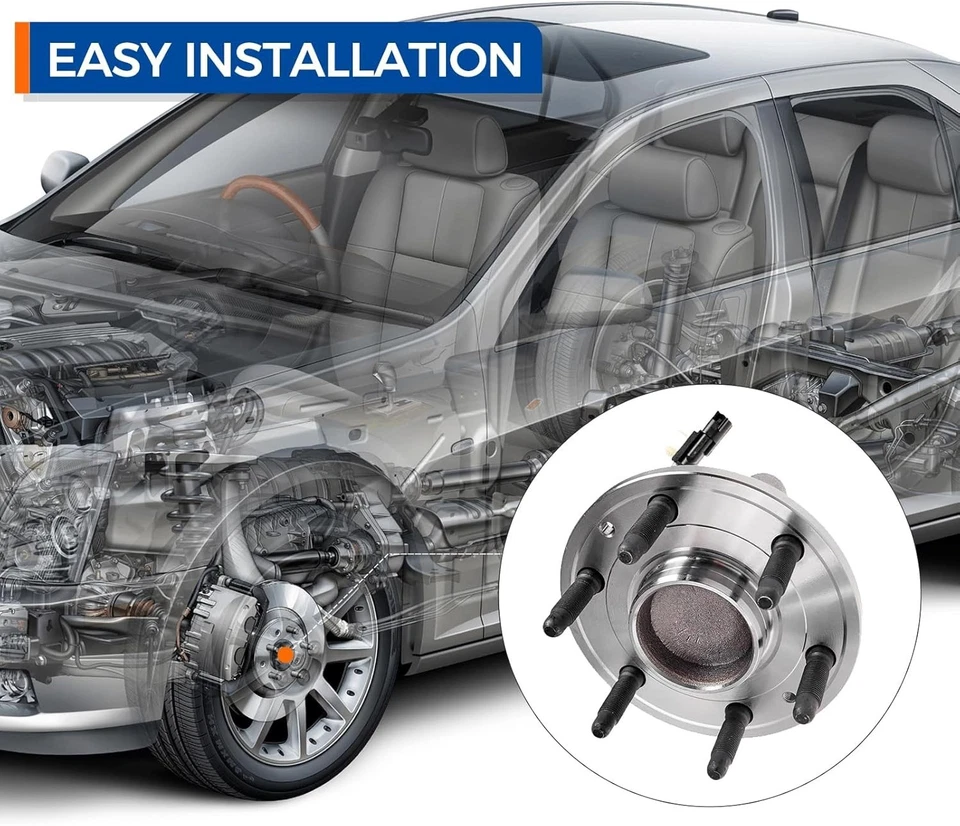 Conjunto de buje de cojinete de rueda delantera 515159 para Cadillac Chevy GMC 2014-2020 Foto 2 de 4