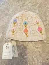 NEW French Knot Cable and Bobble Wool Winter Hat