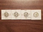 4 Silver Coins - Silver Washington Quarters– 90% Silver