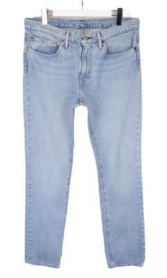 LEVI'S 511 Jeans Herren W34/L34 Whiskers Verblasster Denim Blau Freizeit