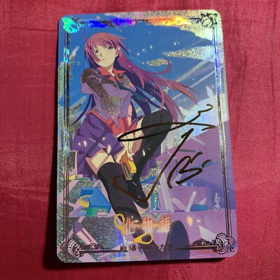 Hitagi Senjougahara MONOGATARI Anime Heroine GODDESS Holo Waifu Girl Card