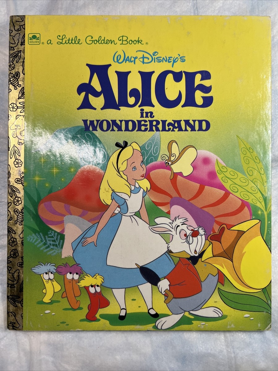 Vintage A Little Golden Book: Disney's Alice In Wonderland