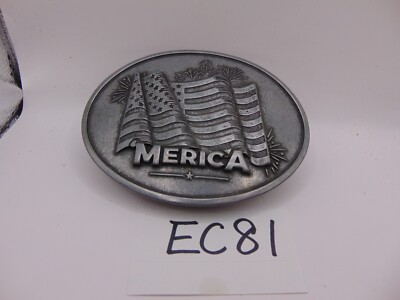 BEV BUCKLE MERICA BELT BUCKLE BEVERAGE BEER HOLDER