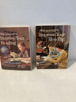 Reader s Digest-Improve Your Reading-parts 1&2. Vintage. 1962 & 1963.