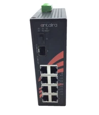 Antaira LNP-1002G-SFP-T 10-Port Industrial Gigabit PoE Unmanaged Ethernet Switch