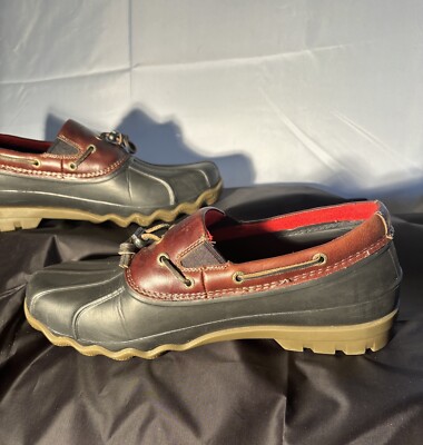 Sperry Waterproof Rubber Slip-On in Black and Amaretto  display picture 2