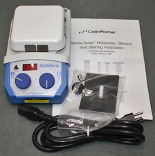 Cole Parmer StableTemp Magnetic Stirring Hot Plate 03407-00, 120V, 4"x4" Ceramic
