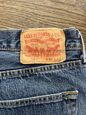Vintage Levi's 501xx Blue Jeans 34 X 32 (Measured 33 X 30.5