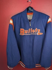 Washington Baltimore Bullets Vintage Wool Jacket By Mitchell & Ness Korean Made 