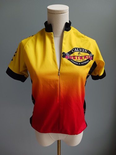 Pyroapparel Women’s Small  1/4 Zip Bike Cycling Jersey 2007 Calvin Australia 