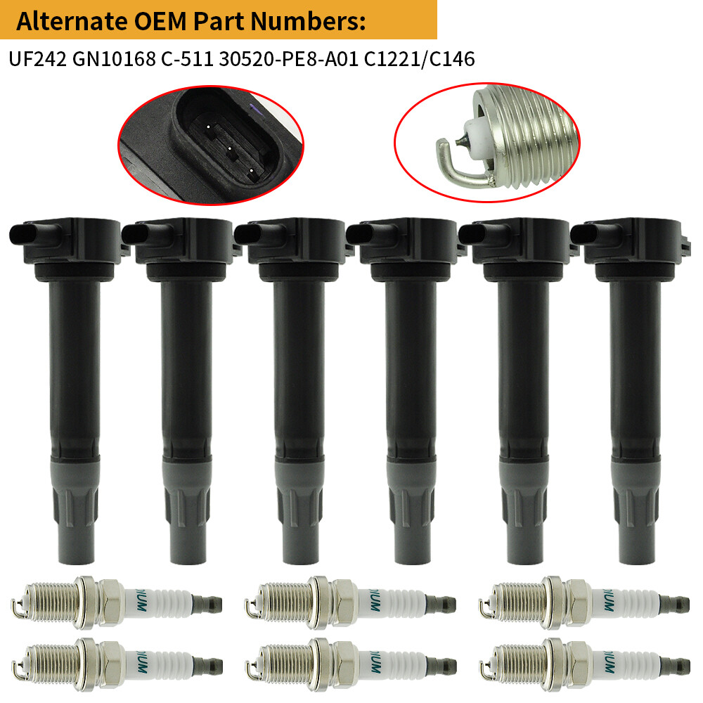 UF502 6 OEM gnton Col + 6 Spark Plug for Chrysler Sebrng Dodge 2 UF502 6 OEM gnton Col + 6 Spark Plug for Chrysler Sebrng Dodge 2
