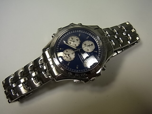 殿堂 Overhaul 7T72-6A10 Credor Seiko Chronograph Quartz Box Date クレドール