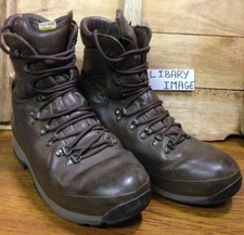 British Army Issue Brown Altberg Defender High Liability Combat Boots Used 8M UK