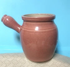 Rowe Pottery Works Stoneware Rust Brown Glossy Glaze Batter Jug No Handle