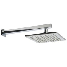 Image of Designer Chrome Brass Rectangular Shower Head 9"x6" with high quality chrome