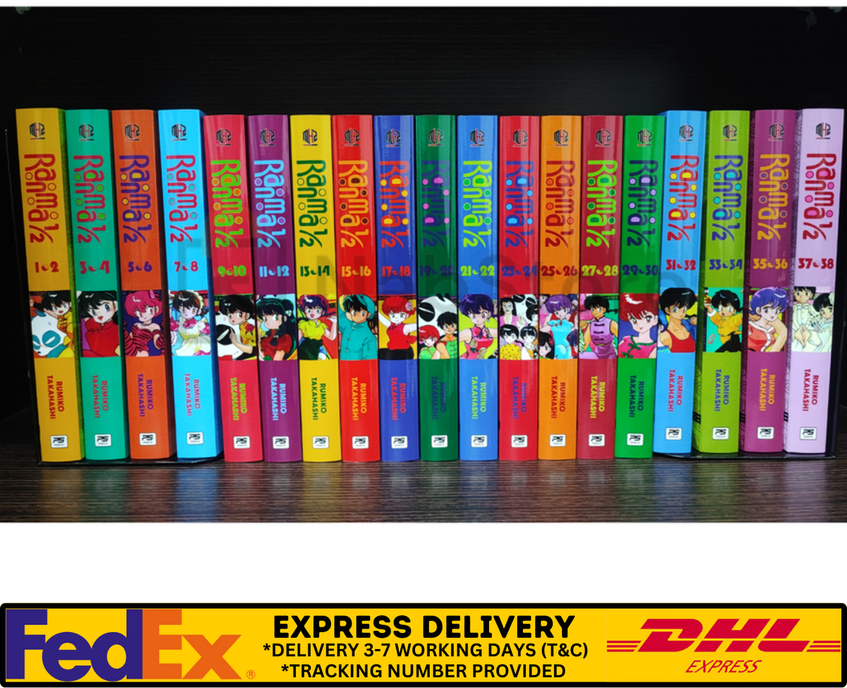 Ranma 1/2 Manga Comic Deluxe Edition Volume 1-38 English Version
