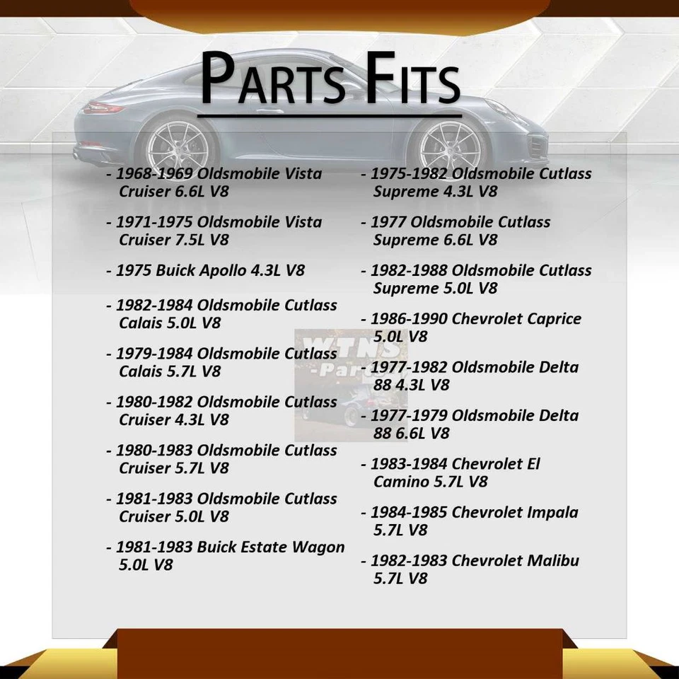 Soportes de motor de anclaje delanteros 2x para Oldsmobile Toronado 6,6 L 1977-1978 Foto 4 de 4