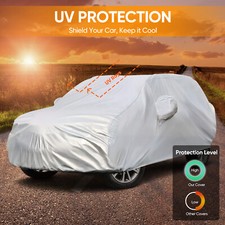 Full Car Cover Waterproof All Weather Protection Anti-UV Rain Snow Anti Scratch