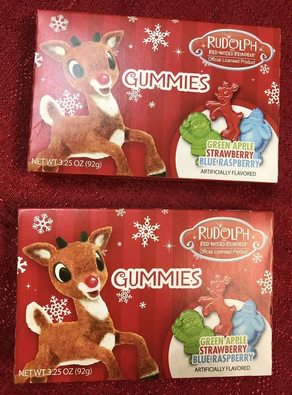 Rudolph the Red Nose Reindeer Gummies Theater Box 3 oz.