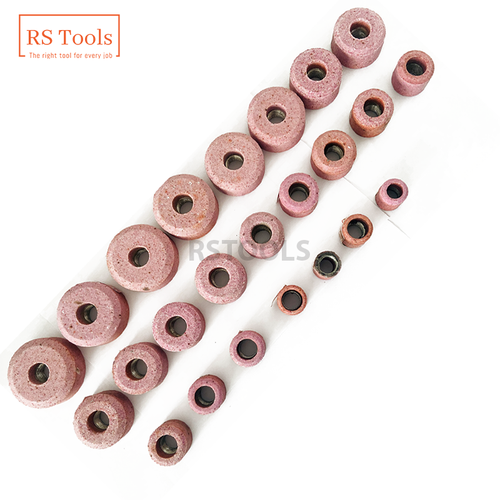 New Black And Decker Valve Seat Grinding Stones Set Of 20 Pcs with Holder 9/16" - Foto 10 di 20
