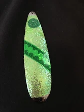 High Percentage Salmon Trolling Spoon With Hyper Vis Tape Not Paint 4 3/4”.