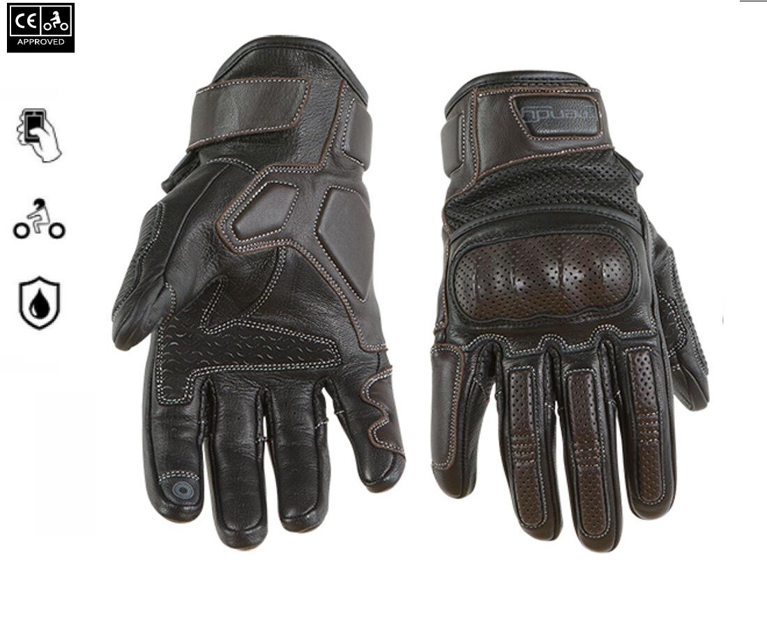 Gants moto été GT525 ACRE CUIR contre la chaleur et la transpiration