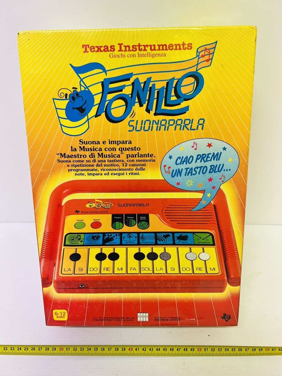 GRILLO FONILLO SUONA PARLA CLEMENTONI TEXAS INSTRUMENT !!!NUOVO