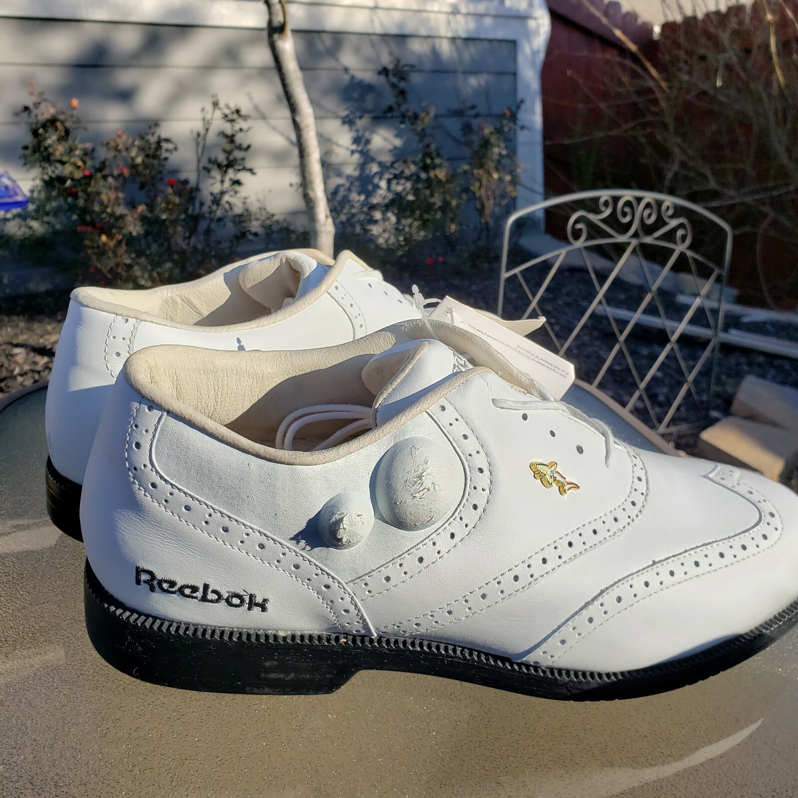 Attack Golf Shoes New White Leather 