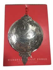 Wendell August Our First Christmas Ornament - Hand-Hammered Aluminum Ornament